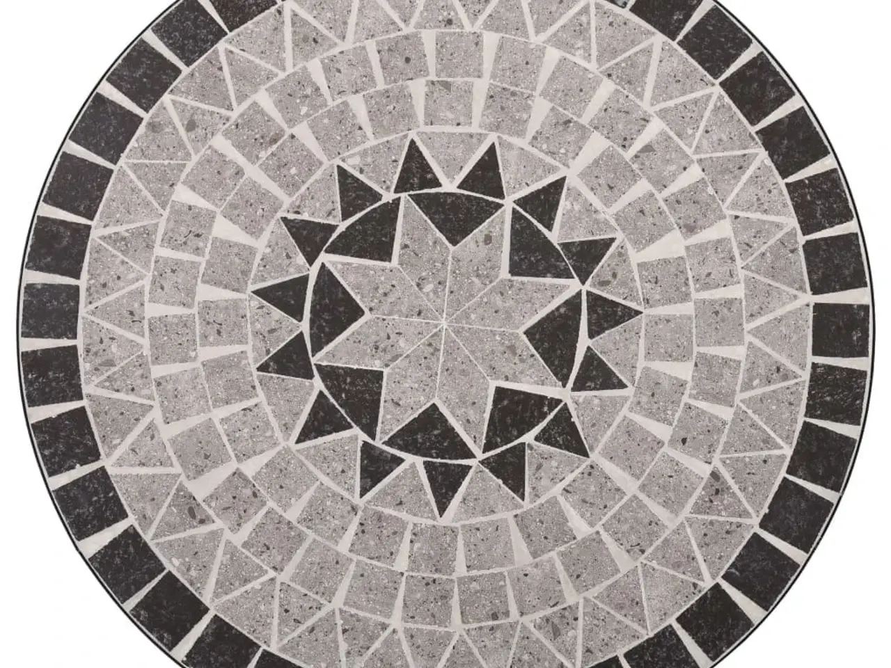 Billede 4 - Bistrobord med mosaikdesign 60 cm keramisk grå