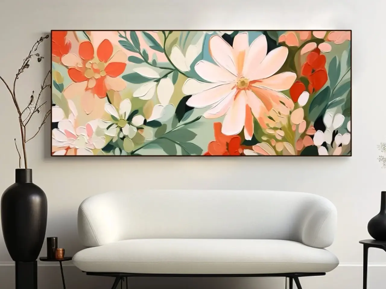 Billede 1 - Stort maleri 95 x 200 cm (Gratis levering)