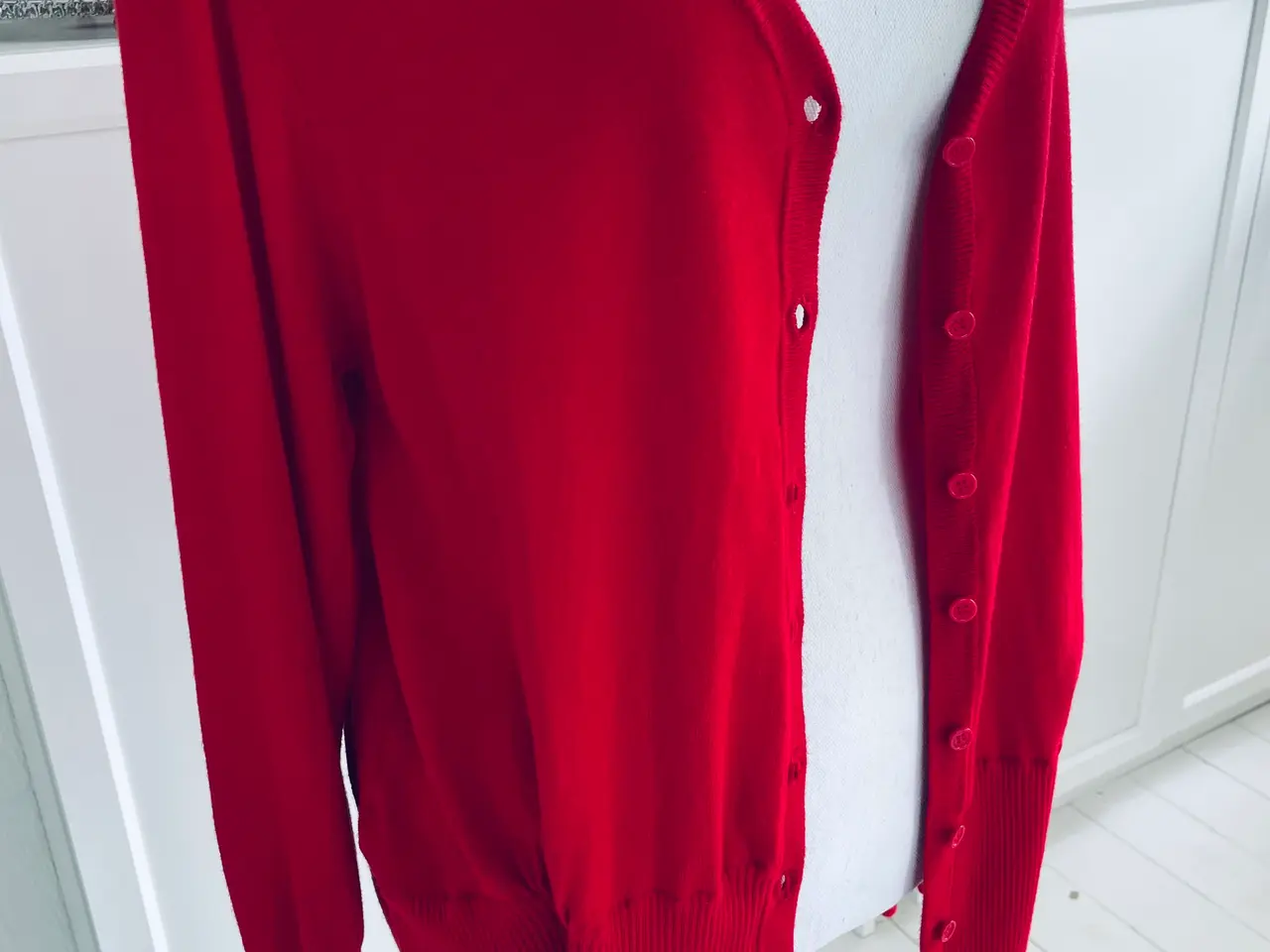 Billede 1 - Cardigan rød 