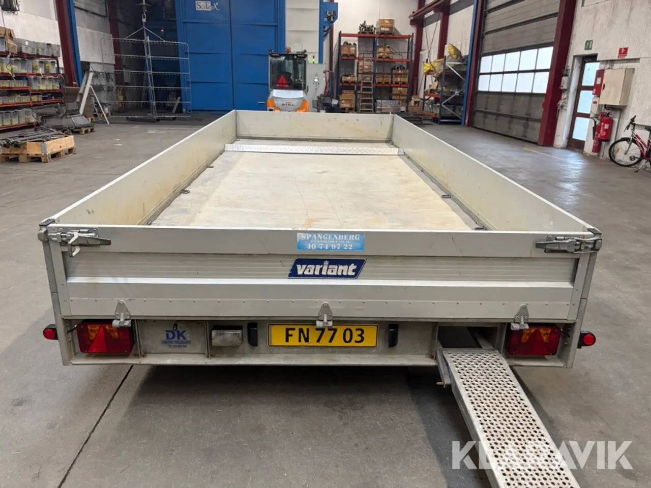 Billede 4 - Maskintrailer Variant 3522L5 - 3.500kg - 3 akslet