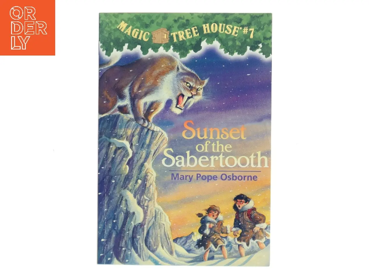 Billede 1 - Sunset of the Sabertooth af Mary Pope Osborne (Bog)