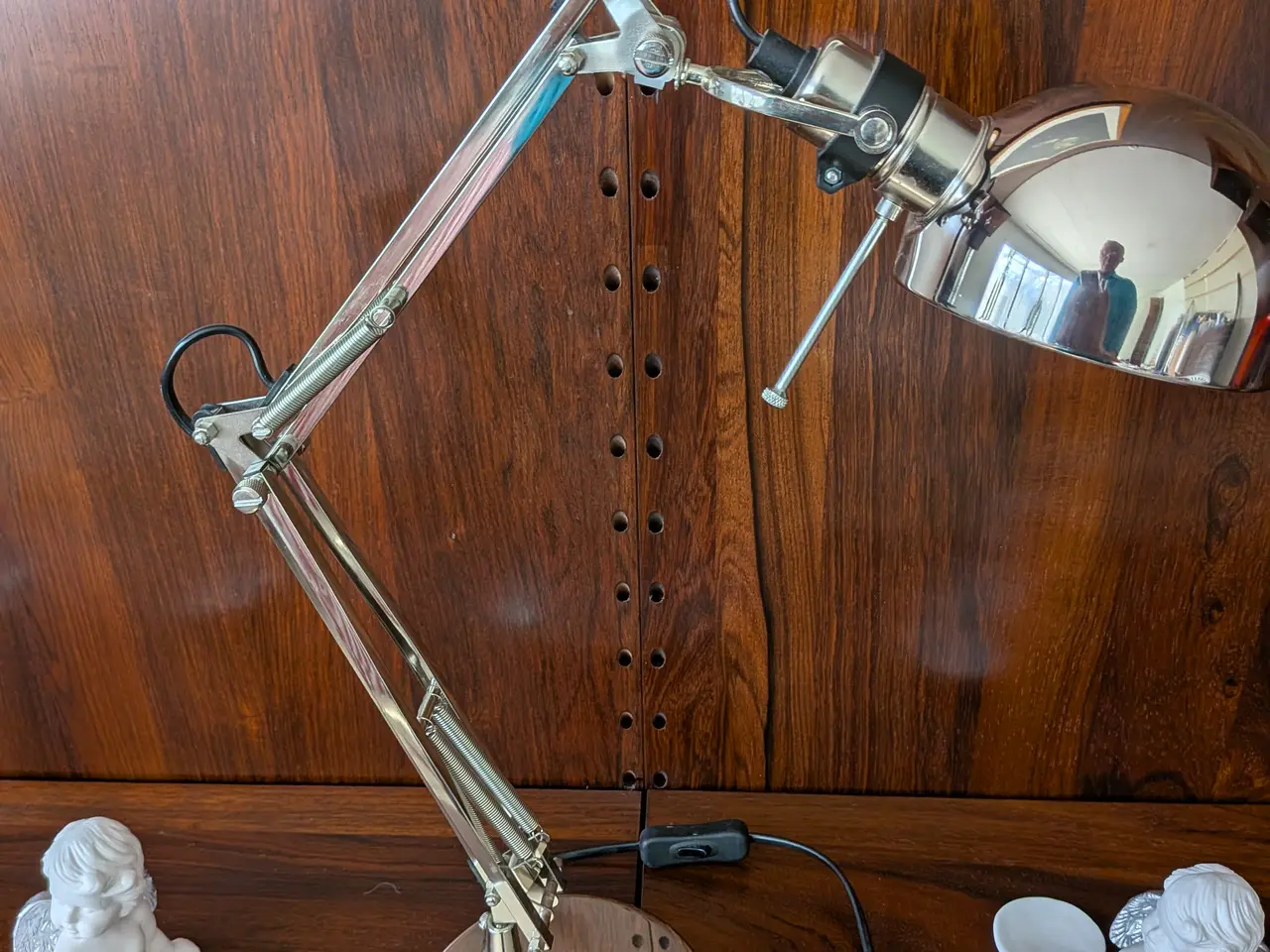 Billede 1 - ARKITEKT LAMPE / SKRIVEBORDSLAMPE STILBAR I CROME