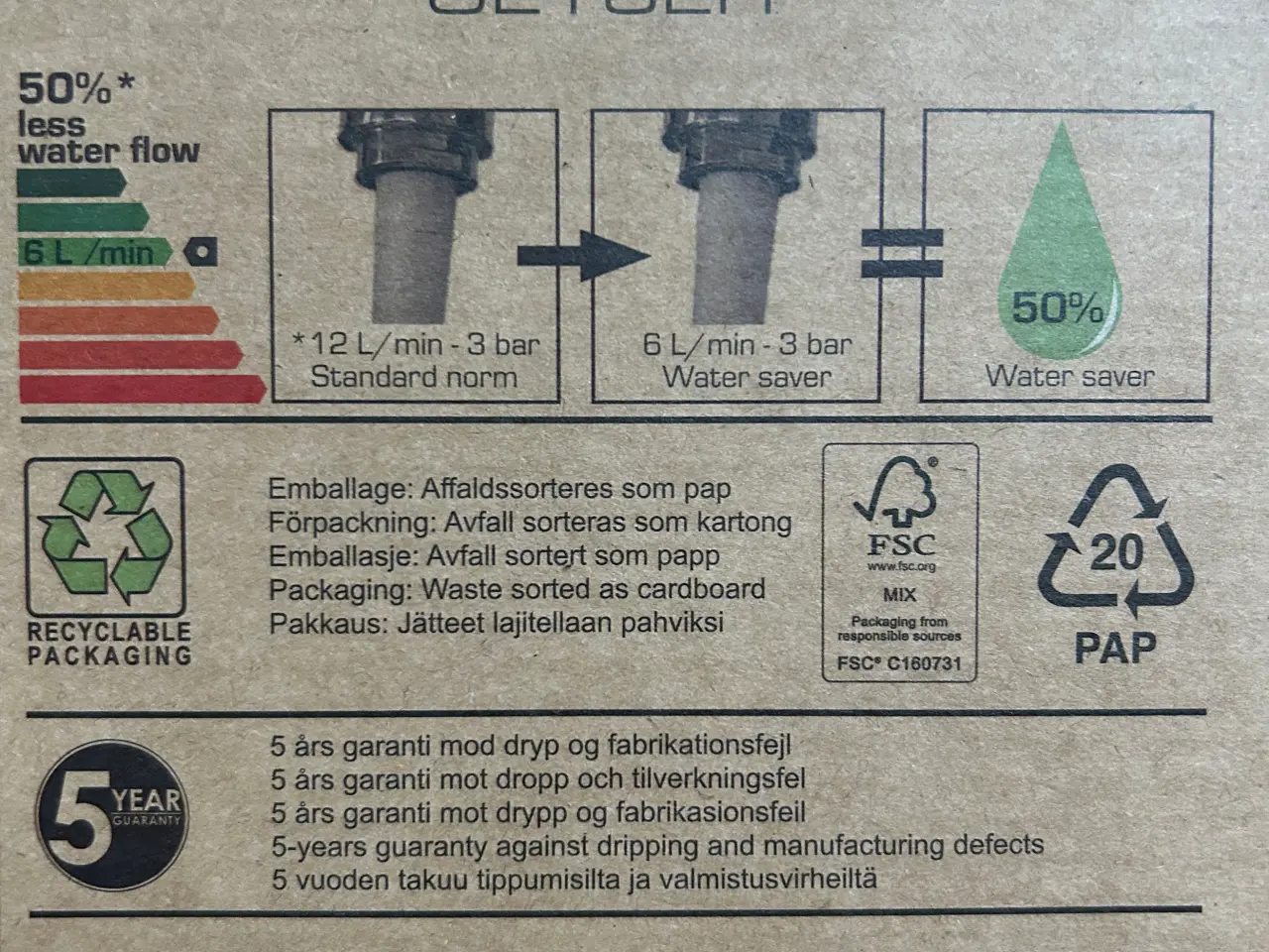 Billede 4 - Geysere ny / uåbnet håndvask armatur