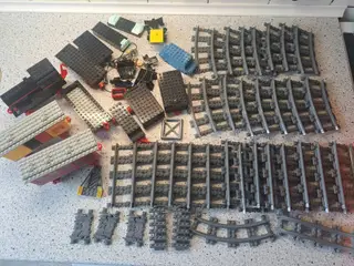 Lego tog samling, der er det man kan se