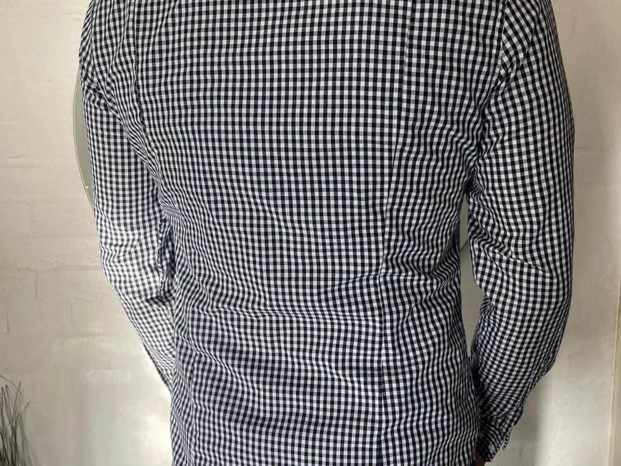 Billede 2 - H&M blåternet skjorte easy iron slim fit M