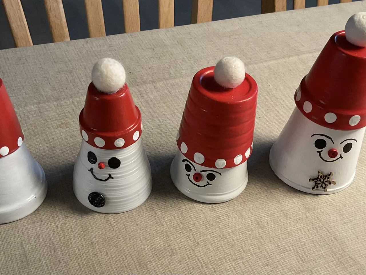 Billede 4 - Stof juletræer - potte nisser
