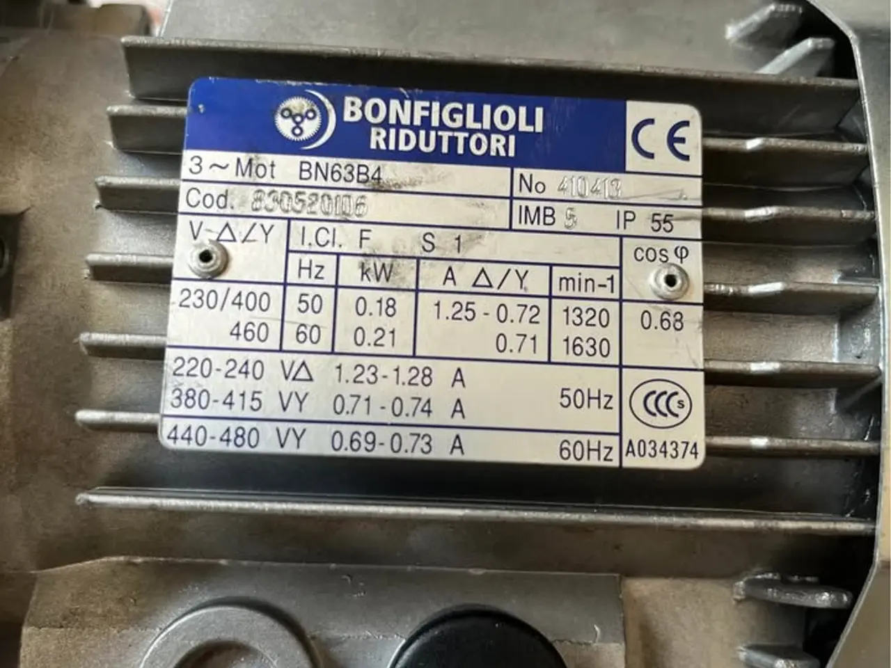 Billede 3 - NY Motor Bonfiglioli bn63b4