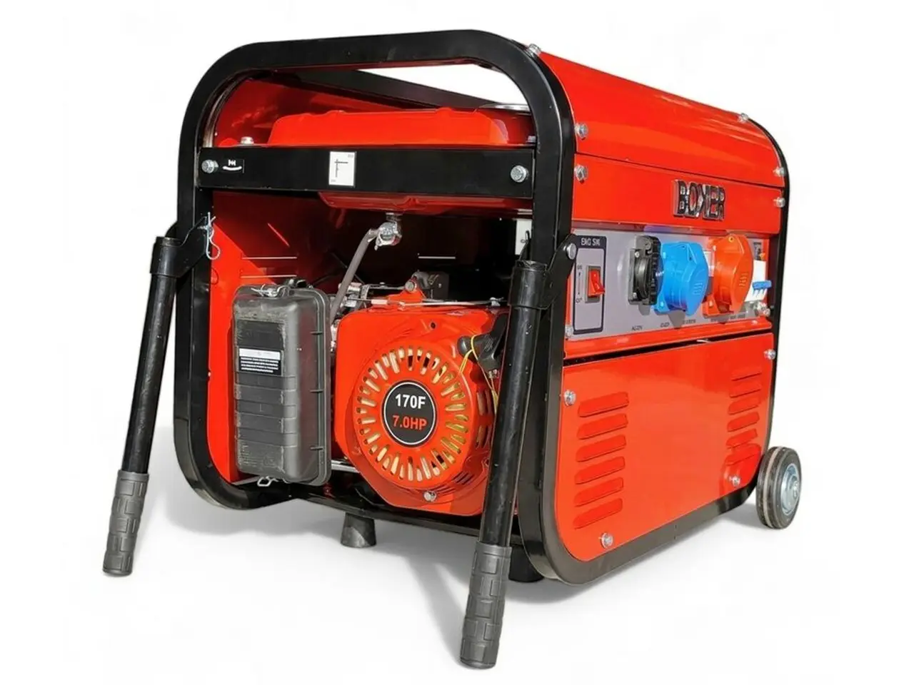 Billede 2 - Generator med 7 hk benzin motor.