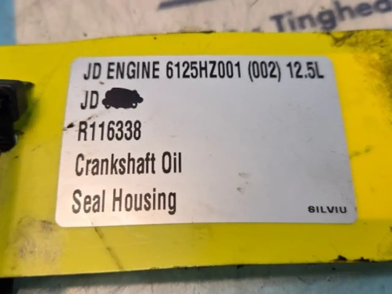 Billede 11 - John Deere 6125HZ001 Olietætningshus R116338