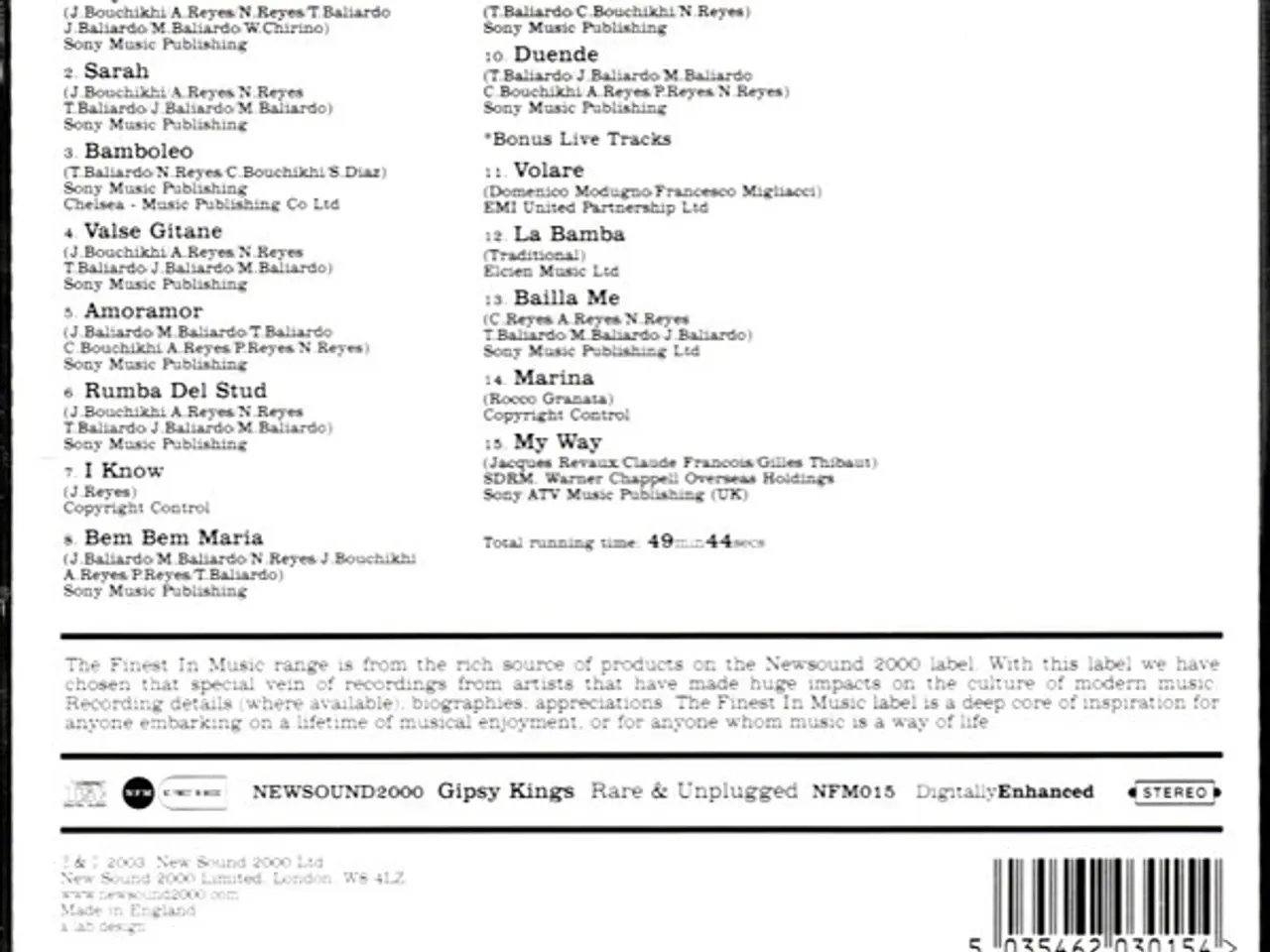 Billede 3 - Gipsy Kings – Rare & Unplugged – CD