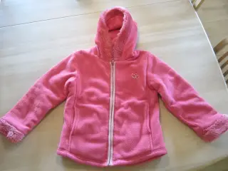 Pink Fleece trøje jakke pige str. 128