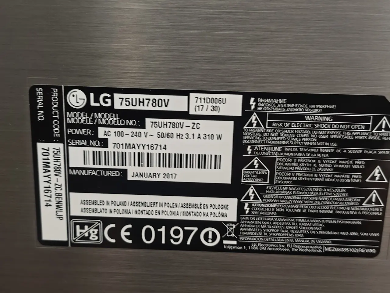 Billede 5 - LG tv 75"