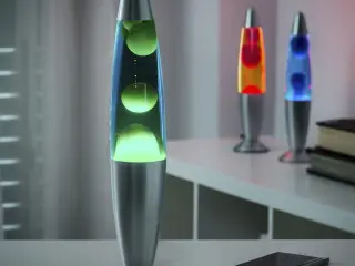 Lava Lampe Magla - Blå bordlampe