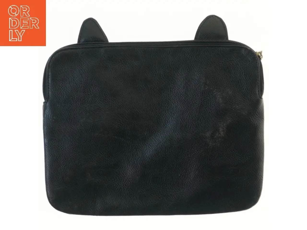 Billede 2 - Sort taske med dyremotiv (str. 26x20,5 cm)