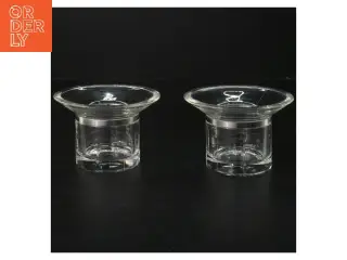 To glaslysestager fra Rosendahl (str. Ø 11 cm længde 7 cm)