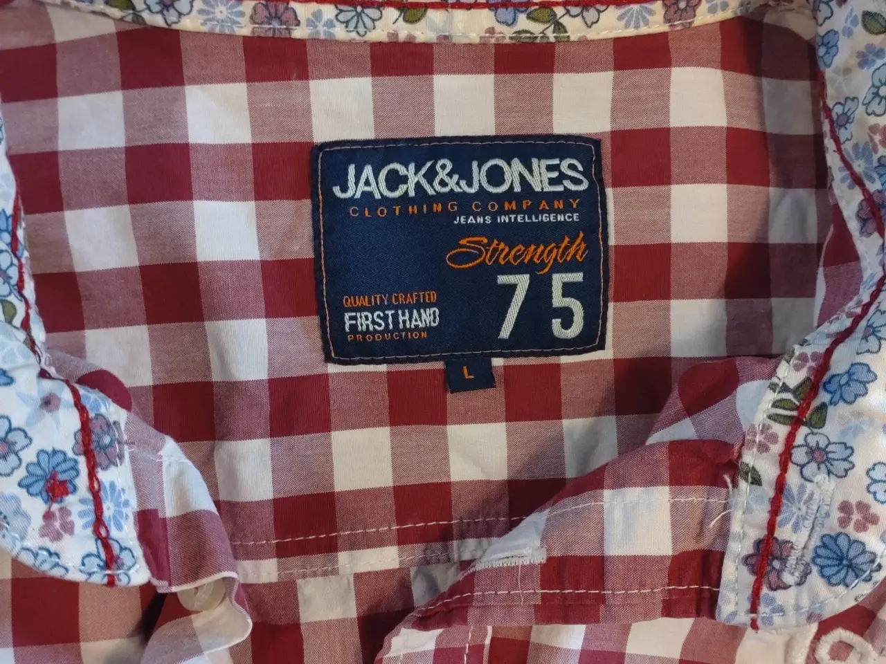 Billede 4 - Jack & Jones ternet kortærmet skjorte L