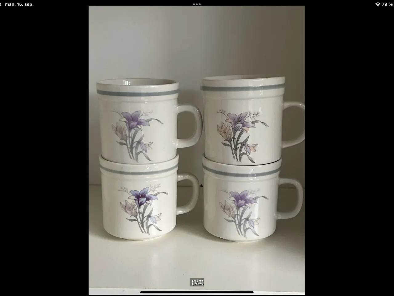 Billede 1 - Krus med blomster 