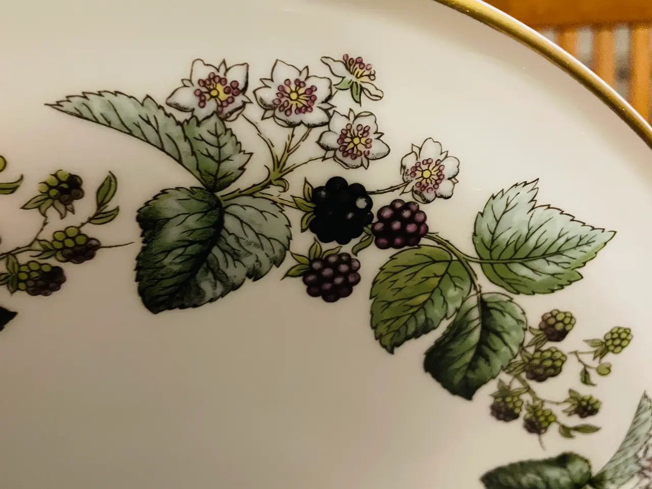 Billede 3 - Flot Royal Worcester kagefad m. kagespade