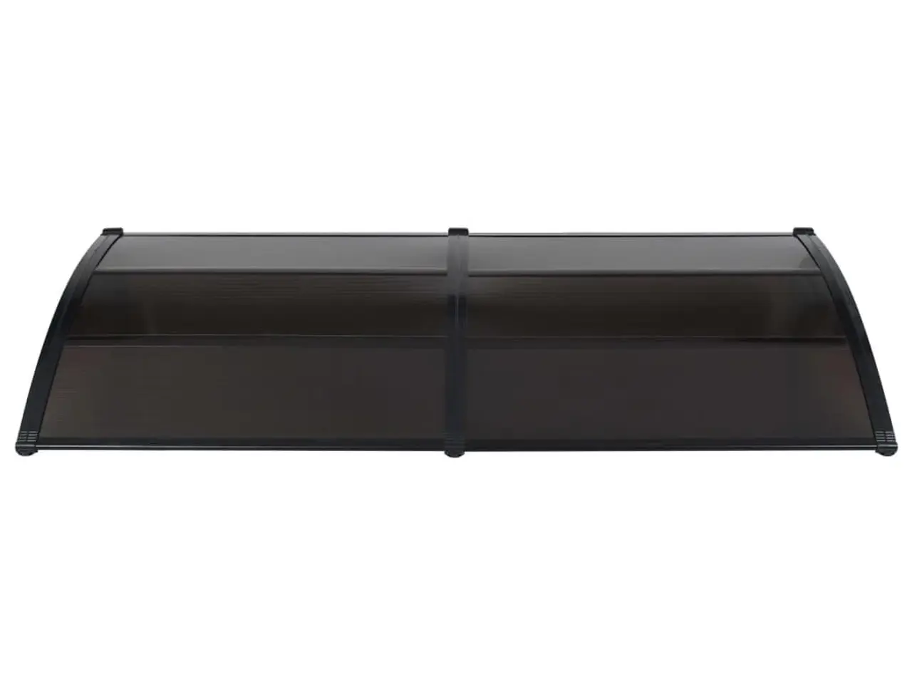 Billede 2 - Dørbaldakin 240 × 100 cm - polycarbonat, sort beslag