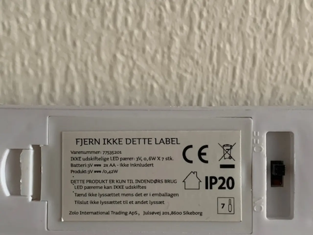 Billede 3 - Lysestage med syv LED lys - begrænset brugt/som ny