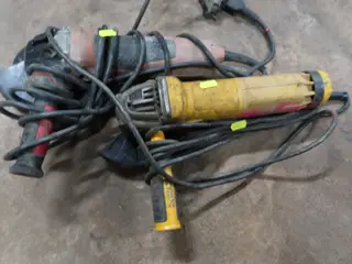 2 stk. Vinkelslibere DEWALT, METABO