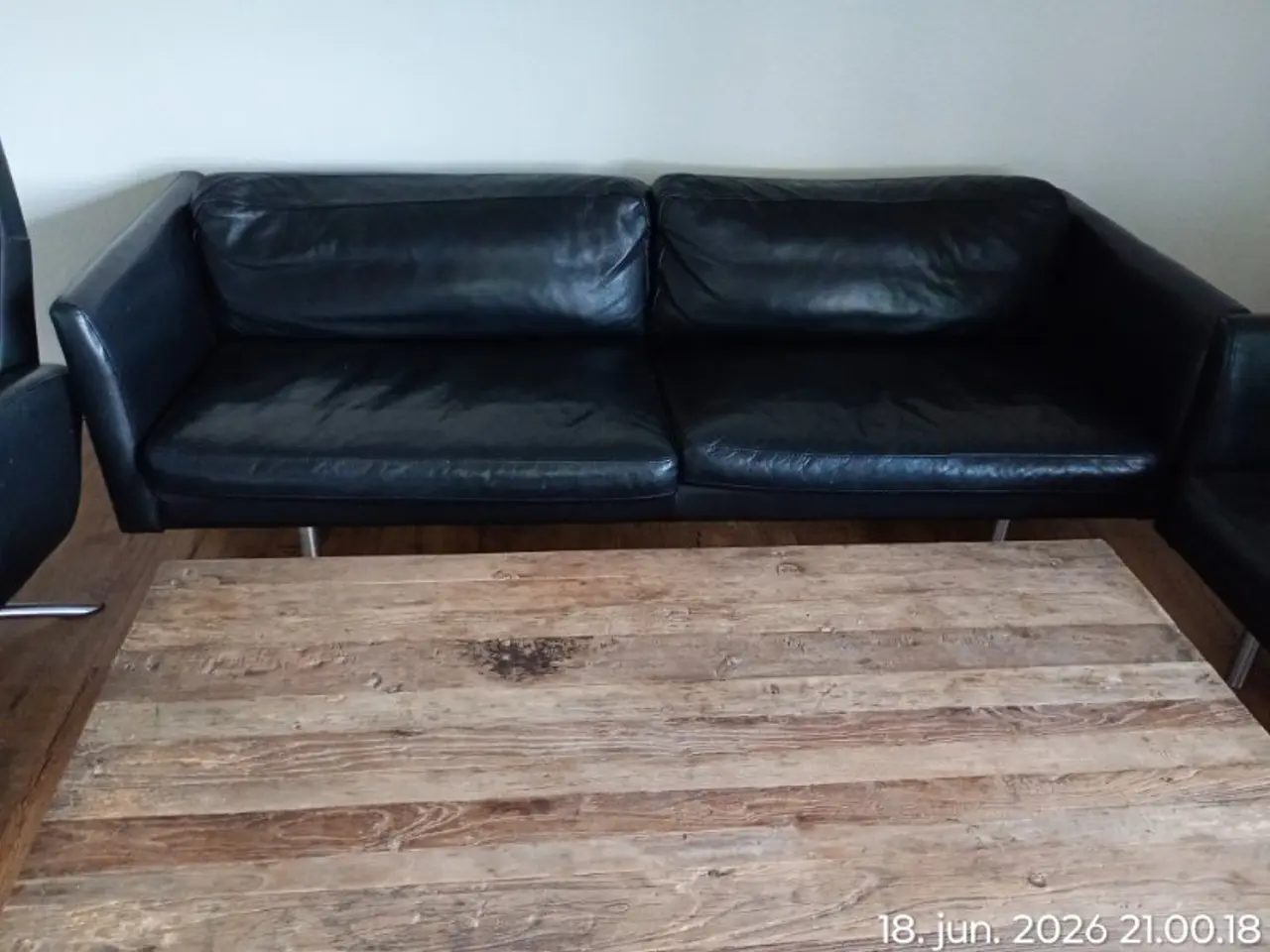 Billede 2 - Læder sofa sæt til slag