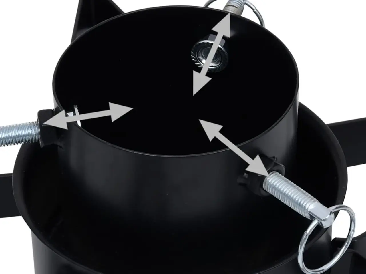 Billede 6 - Juletræsfod stjerneformet 47 × 47 × 13,5 cm - sort metal