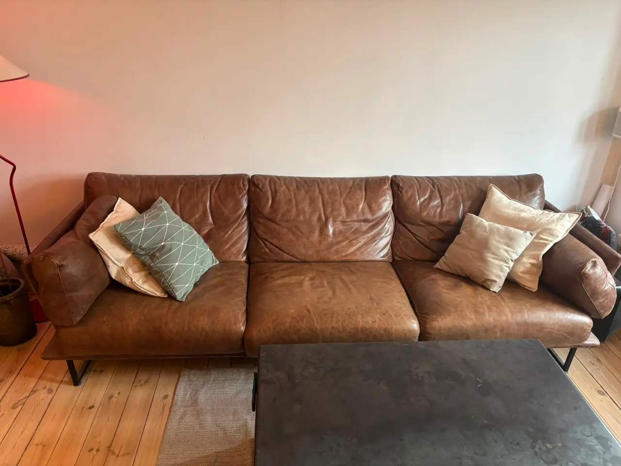 Billede 1 - Campo & Co. Biga 3½-pers. lædersofa