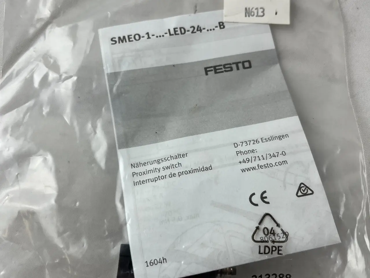 Billede 4 - FESTO SMEO-1-LED-24V Proximity Sensor Optical 24V