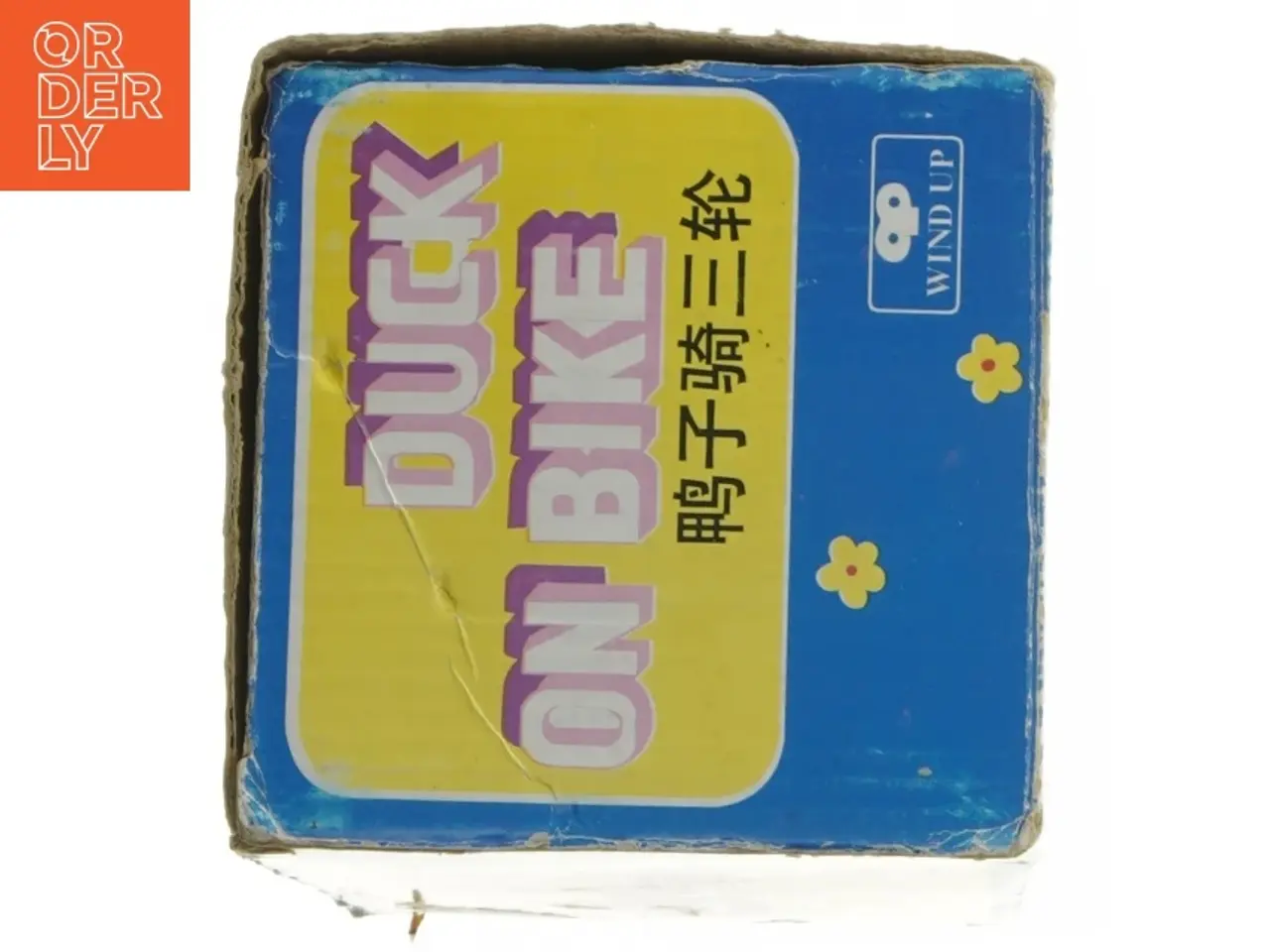 Billede 6 - 1920'er Blik legetøj, and på cykel (str. 20 cm)