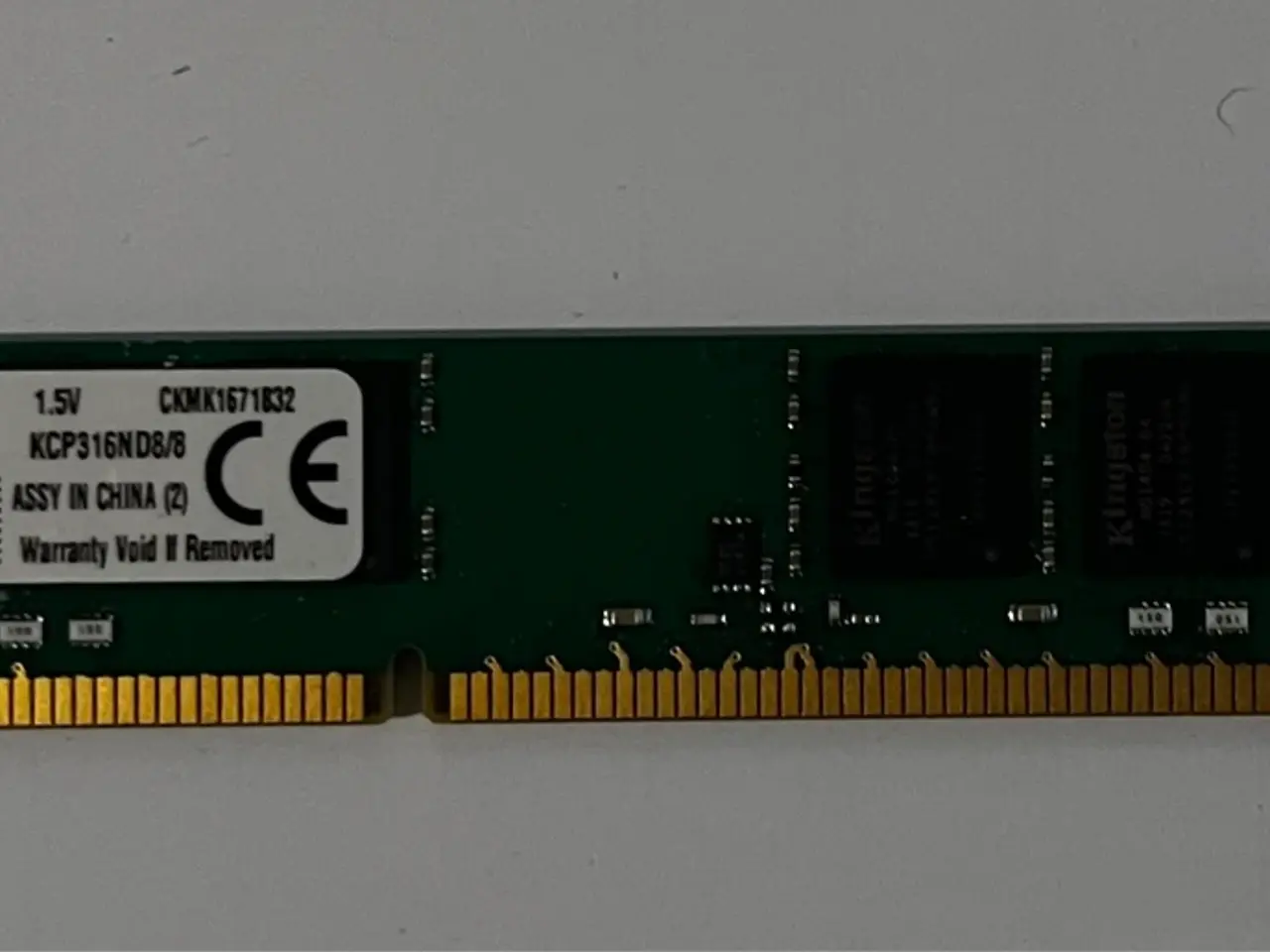 Billede 1 - DDR3 RAM (Kingston KCP316ND8/8) til station