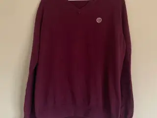 Bordeaux herresweater fra Henry Lloyd str XL