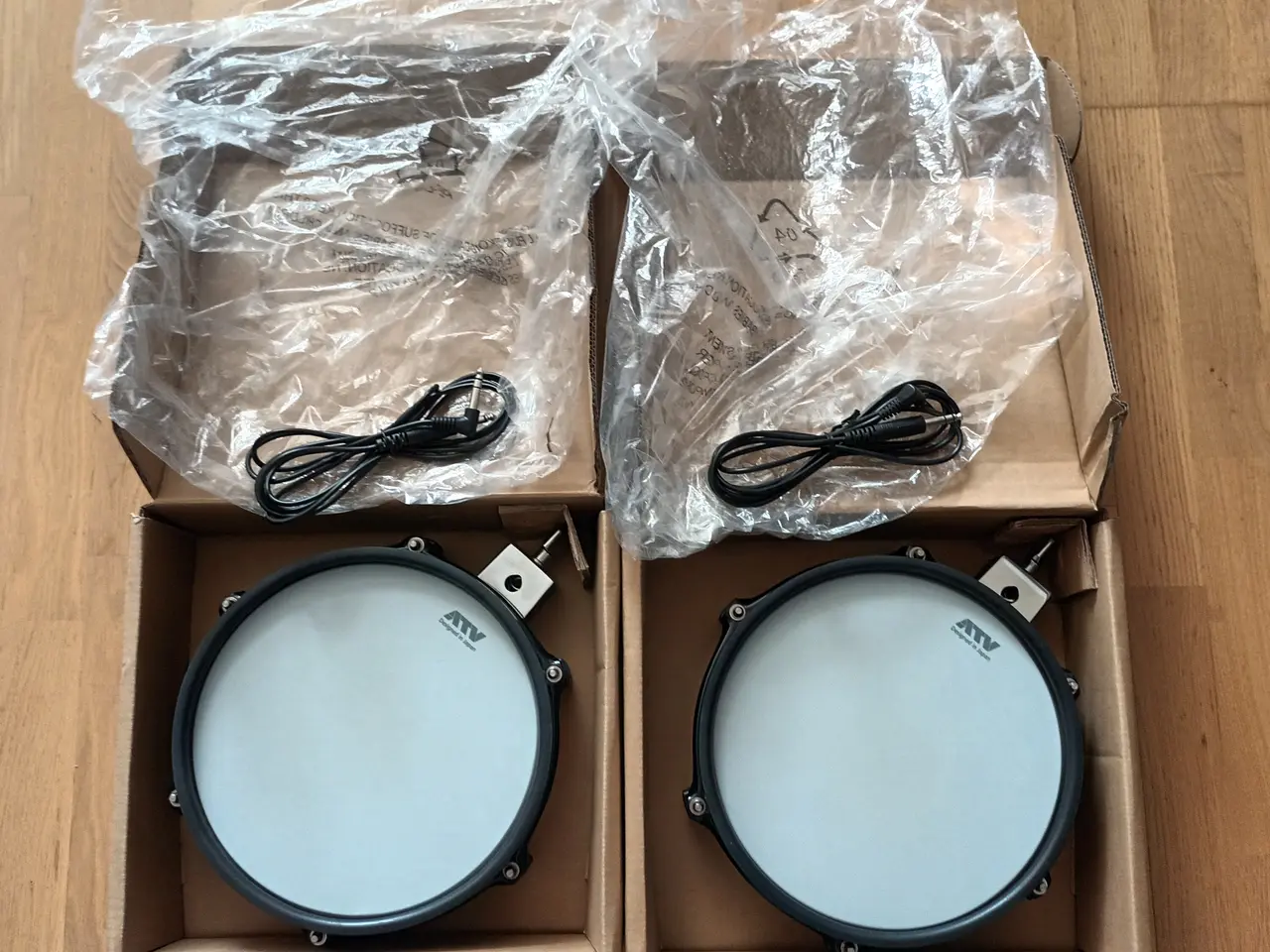 Billede 2 - 2 ATV xD-P10 - 10" Mesh Head Snare/Tam Pad + Kabel