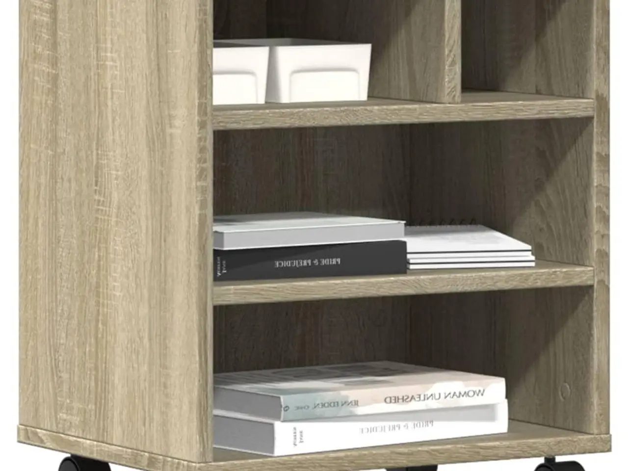 Billede 4 - Printerstativ med hjul 41×32×48 cm - sonoma-eg