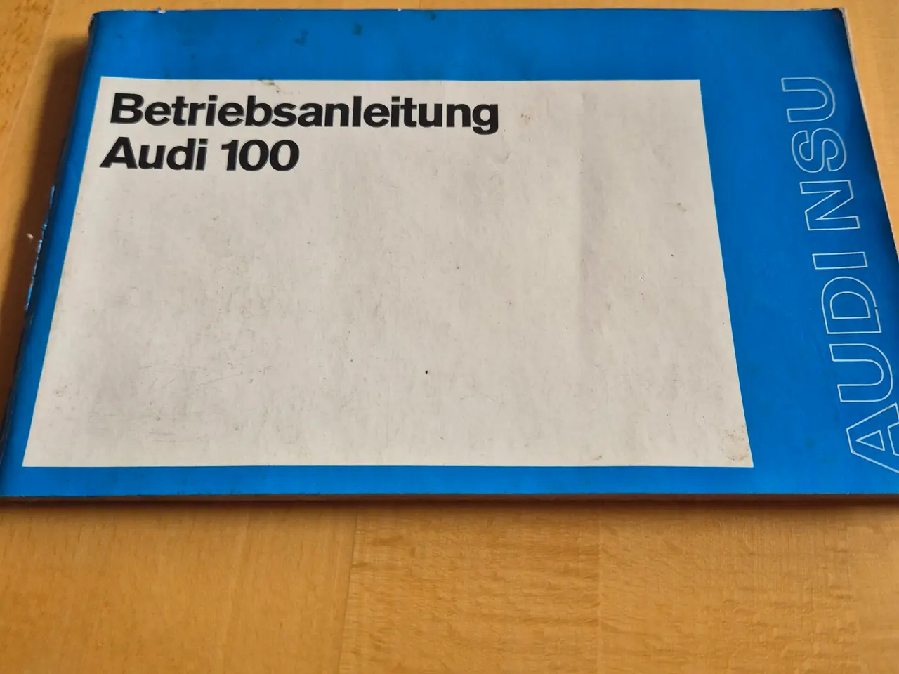 Billede 1 - Instruktionsbog AUDI 100.