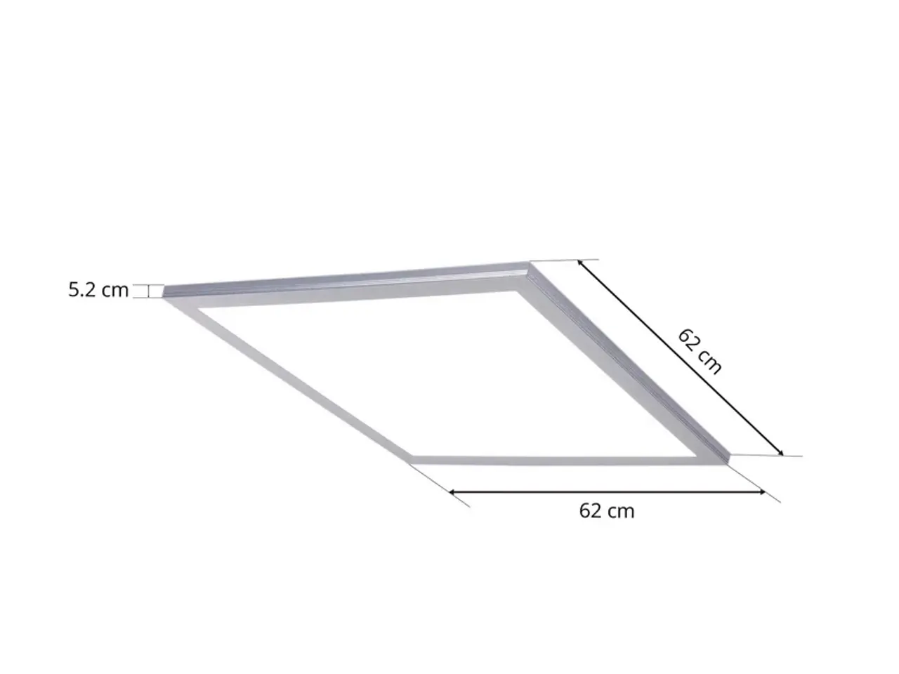 Billede 1 - Lindby LED-panel Livel, CCT, 62 cm x 62 cm, fjernb