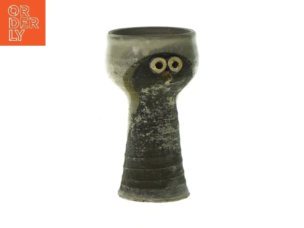 Billede 1 - Keramisk vase (str. HØ 17x9,5 cm)