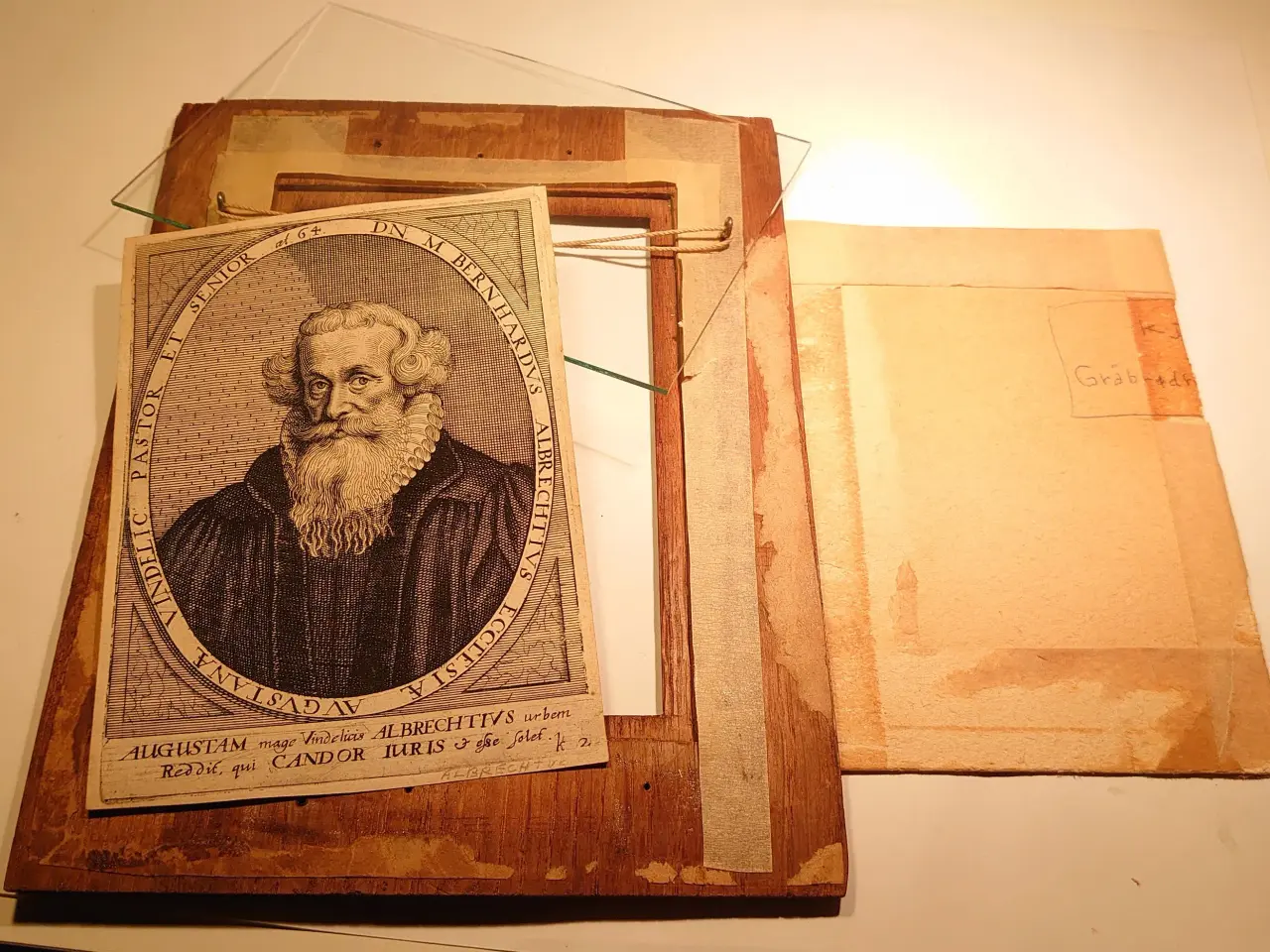 Billede 2 - Kobberstik af pastor Bernhard Albrecht 1700 tallet