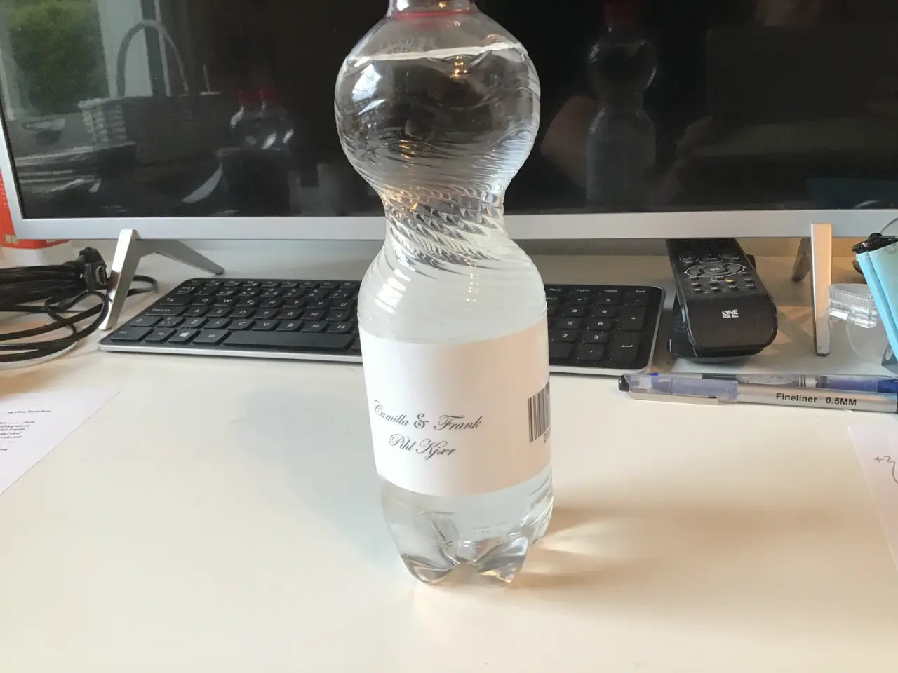 Billede 1 - Personlige labels med navne og dato til bryllup