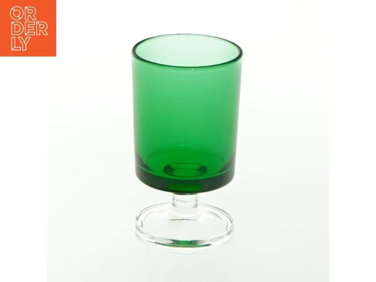 Billede 1 - Grønt glas (str. H. 7 cm. ø 4 cm)