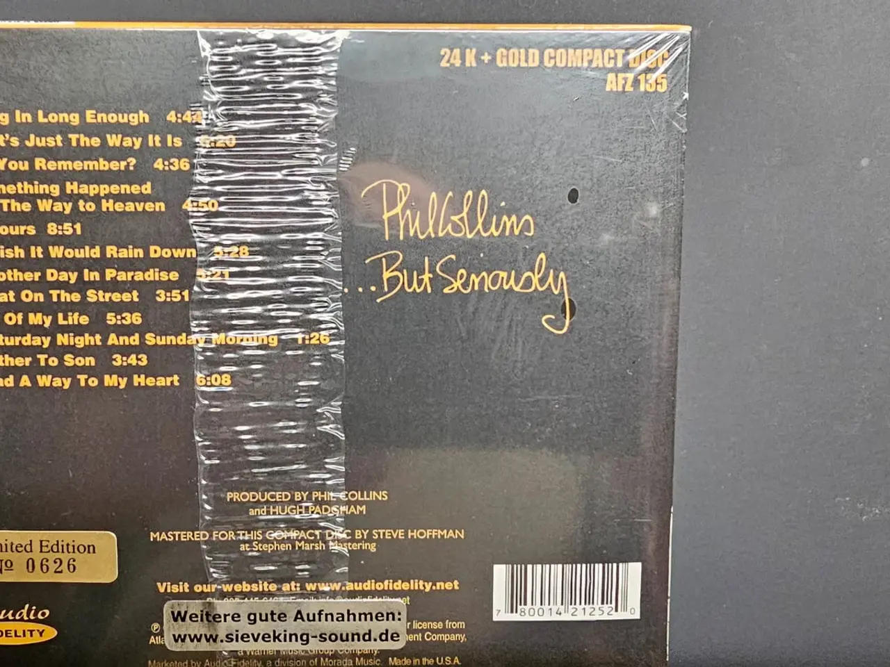 Billede 1 - PHIL COLLINS But Seriously 24K Gold CD