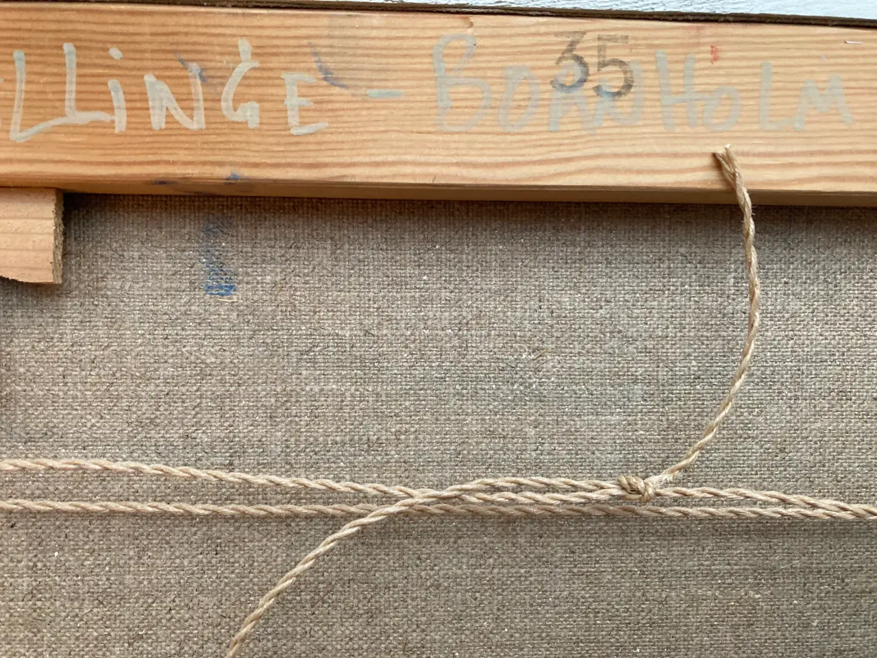 Billede 3 - Maleri olie på lærred, kysten ved Allinge Bornholm