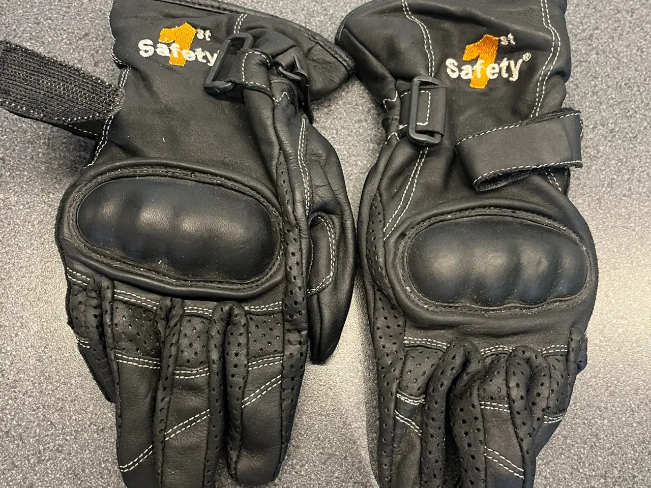 Billede 1 - Safety 1st motorcykel handsker læder sorte