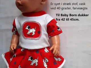 Babyborn: Kjoler der passer til fra 40 og 42cm.