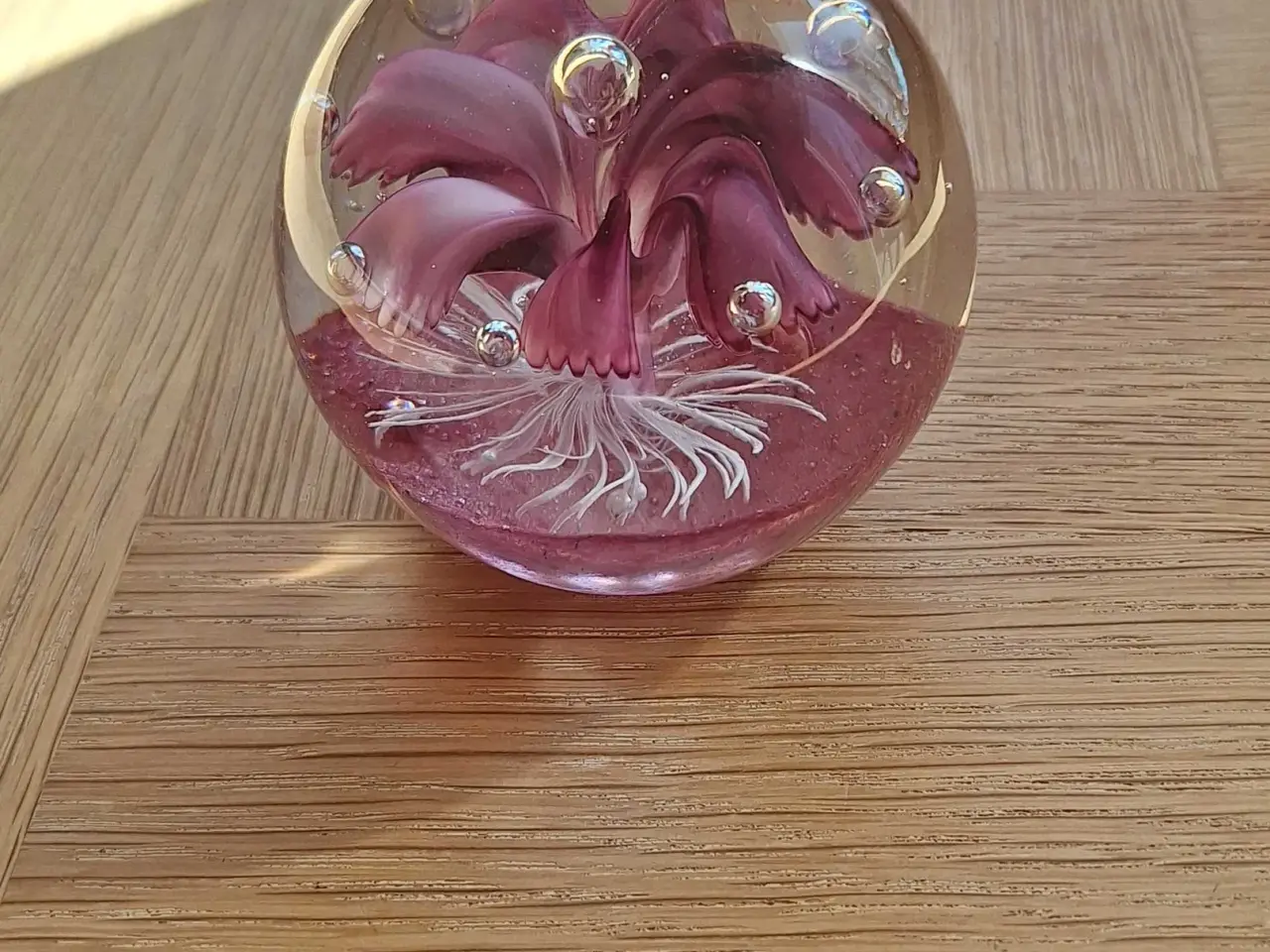 Billede 5 - Brevpresse i glas 