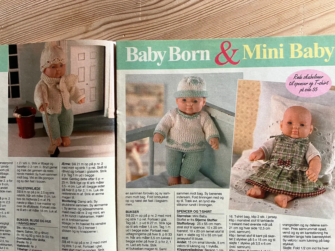 Billede 2 - Sy og Strik til Baby Born og Mini Baby