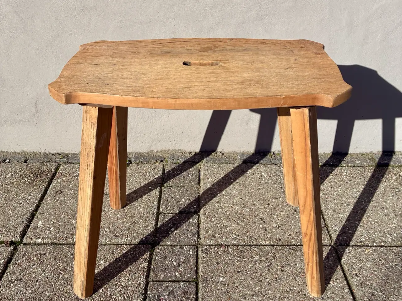 Billede 5 - Vintage skammel i egetræ
