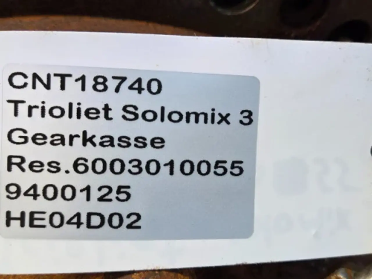 Billede 20 - Trioliet Solomix 3 Gearkasse 9400125