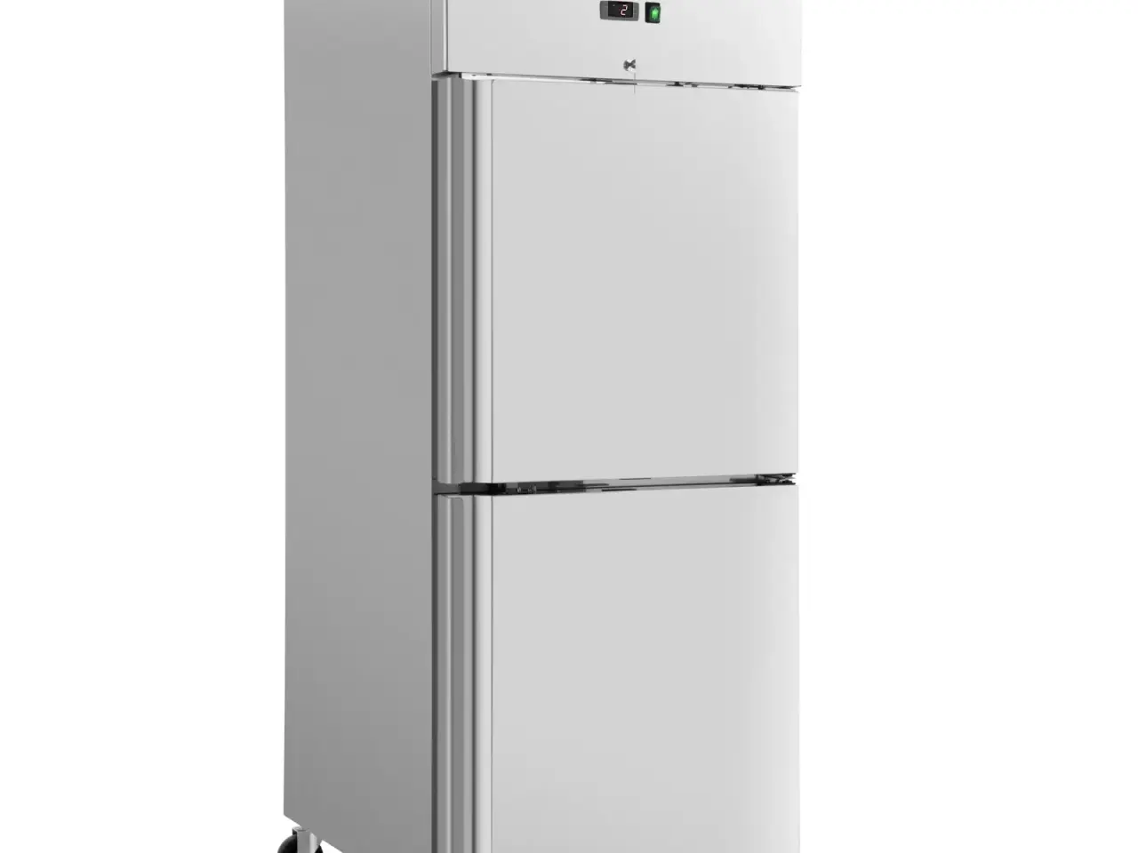 Billede 1 - Industrikøleskab 750 L – rustfrit stål – 4 hjul