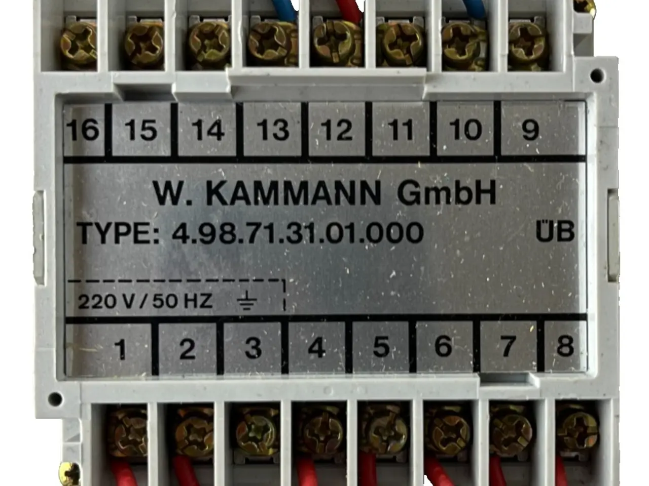 Billede 1 - W. KAMMANN GmbH 4.98.71.31.01.000 relæ / Interface
